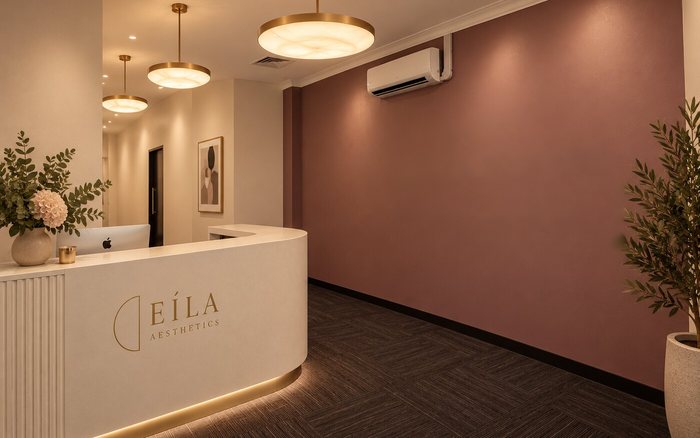 Reception at the Eila Aesthetics Burswood clinic, Perth